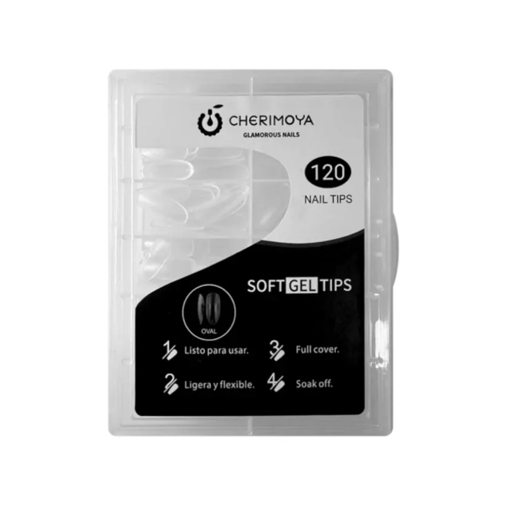 Tips Soft Gel Oval 120 Cherimoya