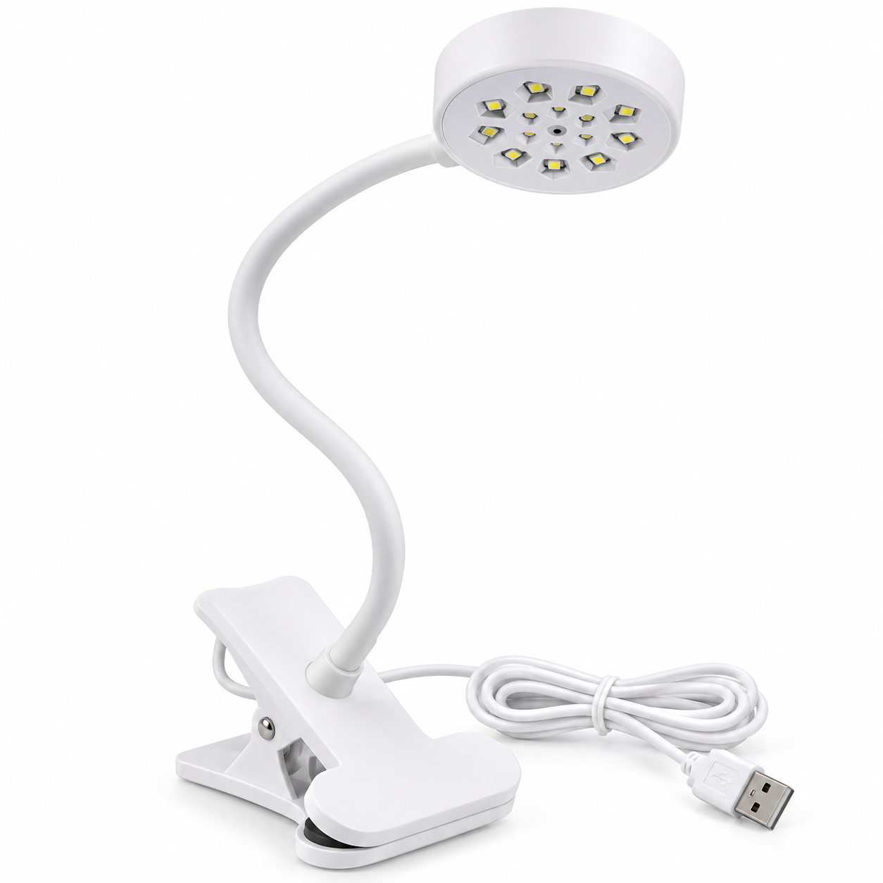 Lampara De Precurado Soft Gel  Con Clip QX13S
