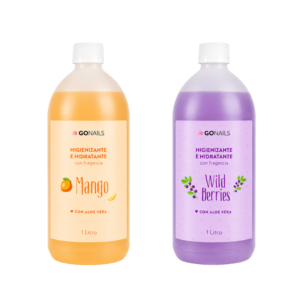 Higienizante E Hidratante Gonails Manos Pies 1 Litro Will Berries
