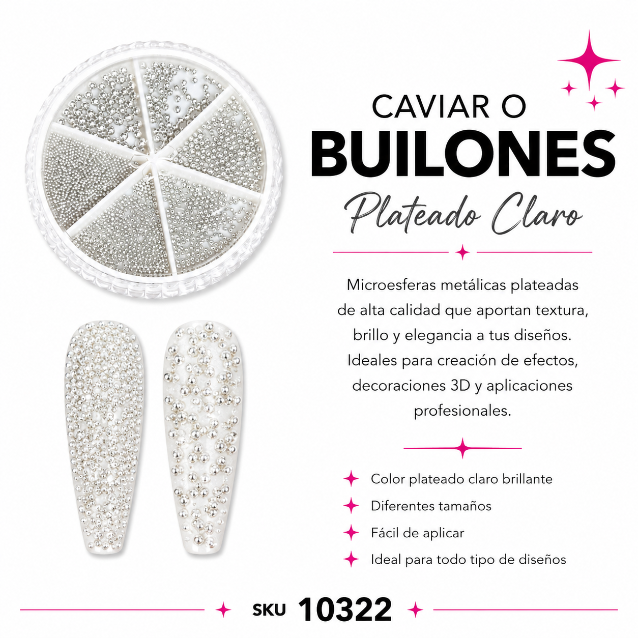 Caviar Builones Plateado Ruleta