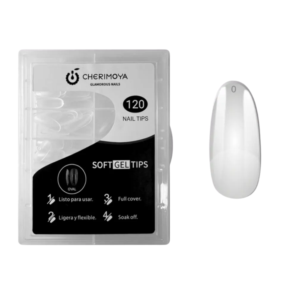 Tips Soft Gel Oval 120 Cherimoya