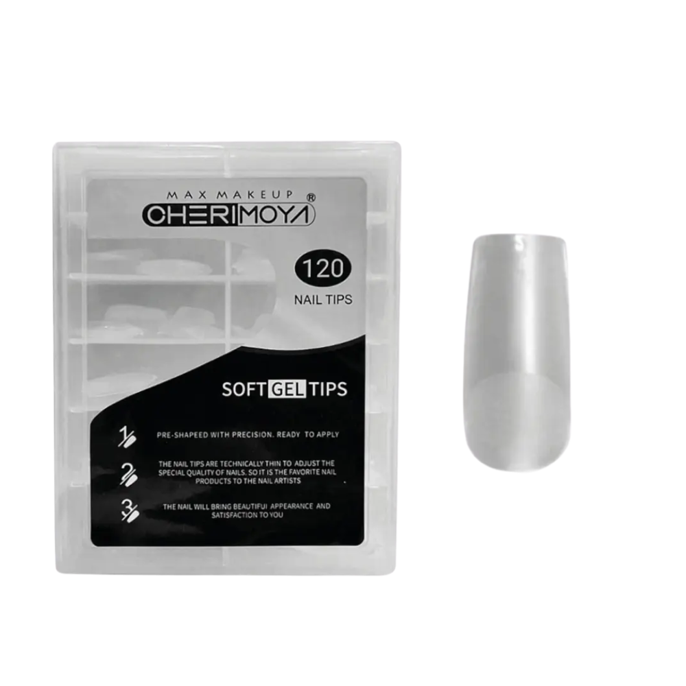 Tips Soft Gel Cuadrado 120 Cherimoya