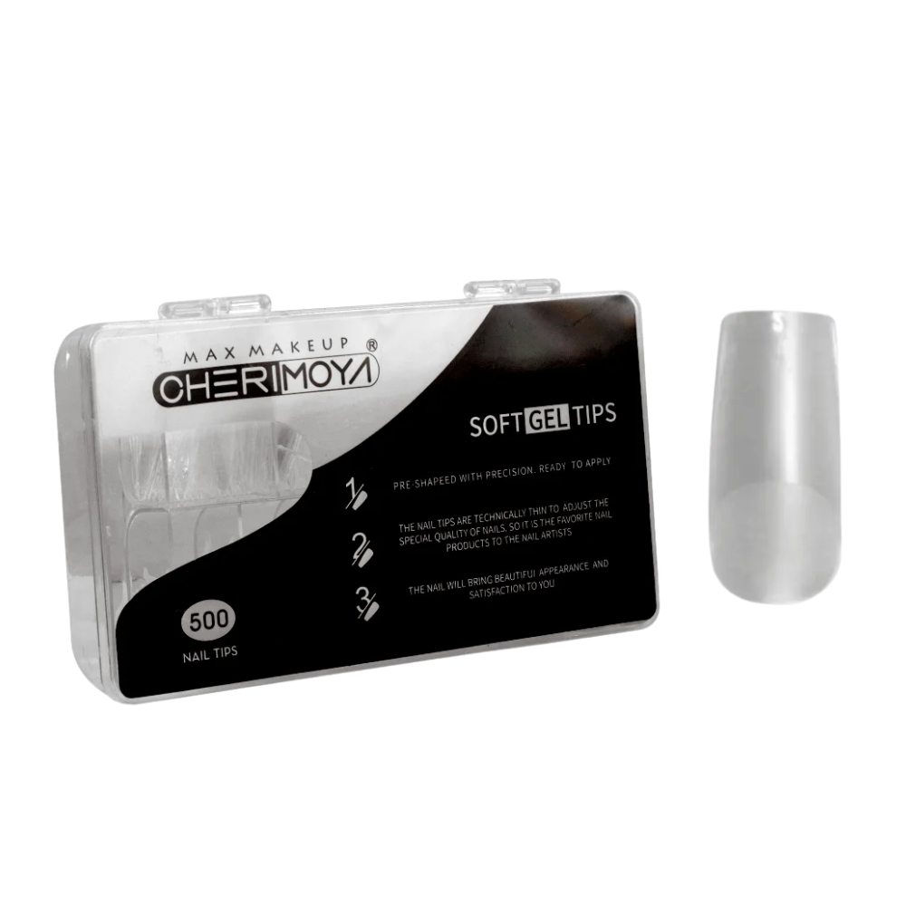 Tips Soft Gel Cuadrado 500 Cherimoya