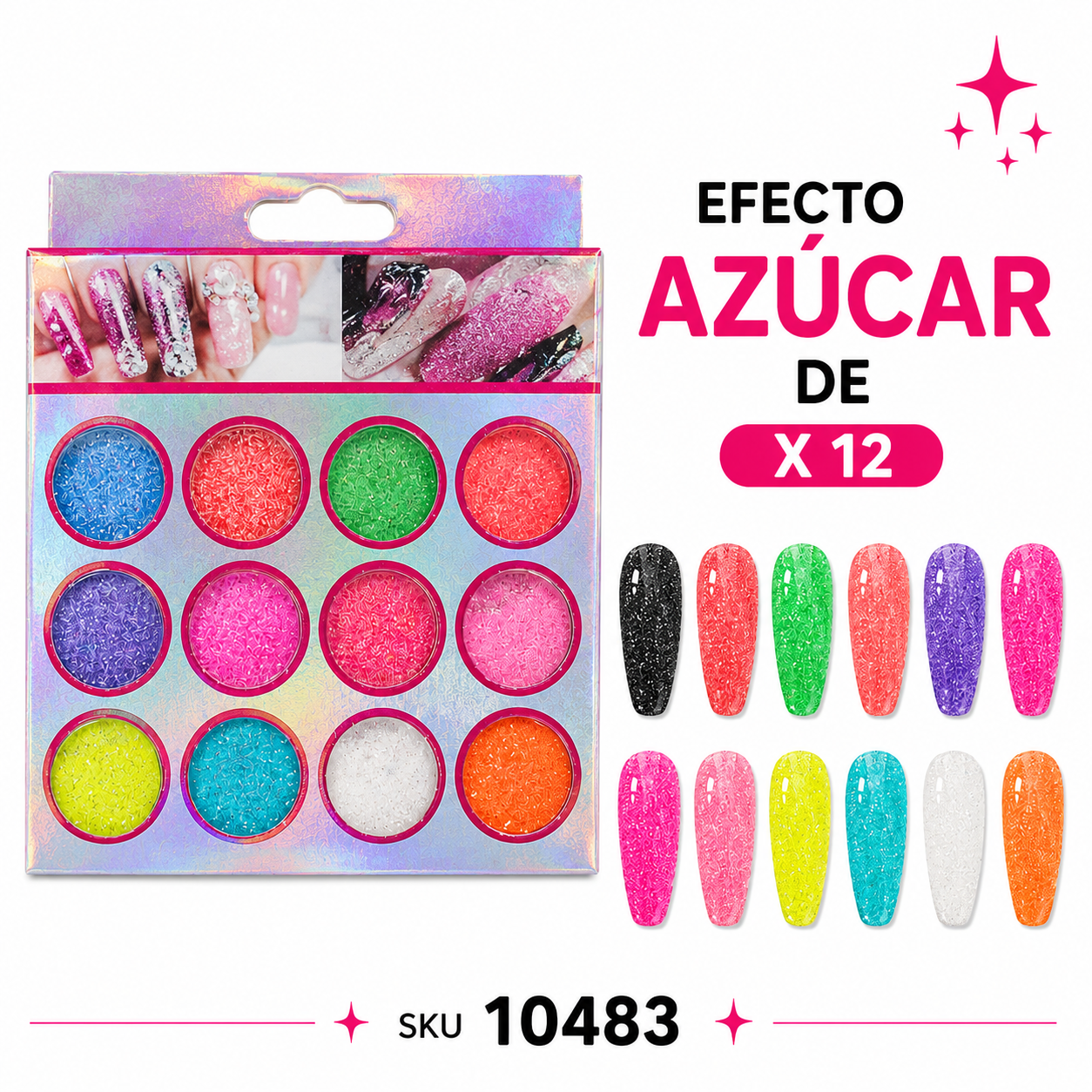Efecto Azucar De Colores X 12
