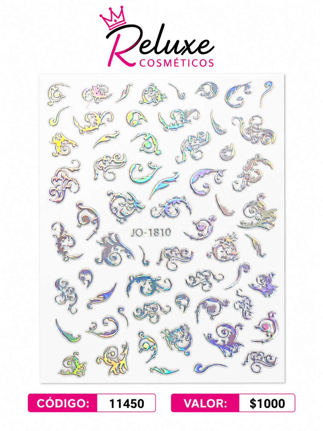 Sticker Arabescos Tornasol Jo-1810