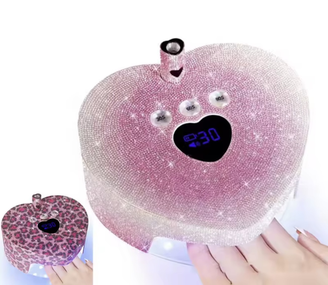 Lámpara Inalámbrica Cristales Rosa 86w