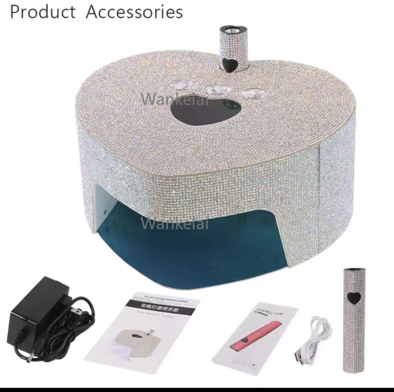Lámpara Inalámbrica Cristales 86w Tornasol