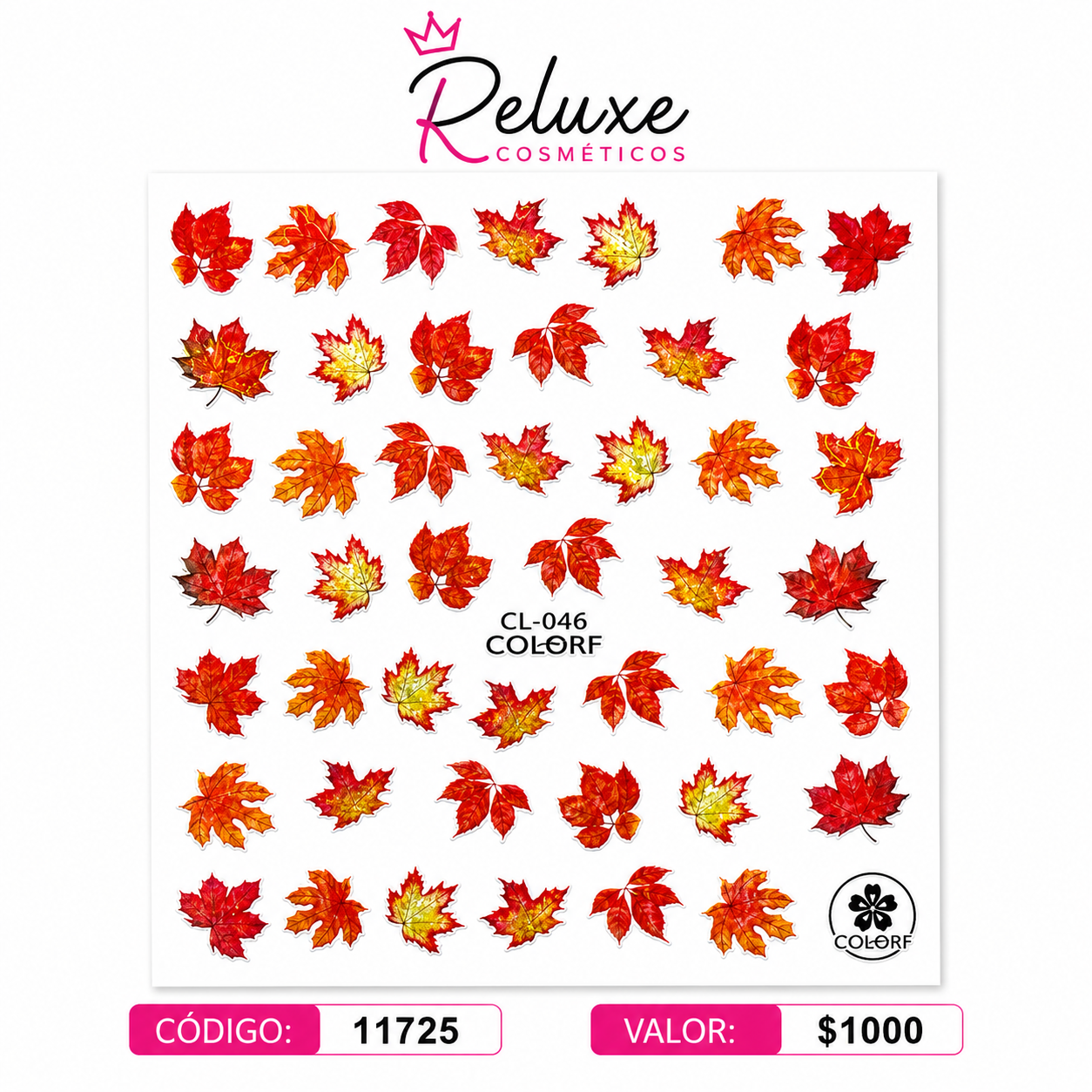 Sticker Hojas Otoño Cl-046