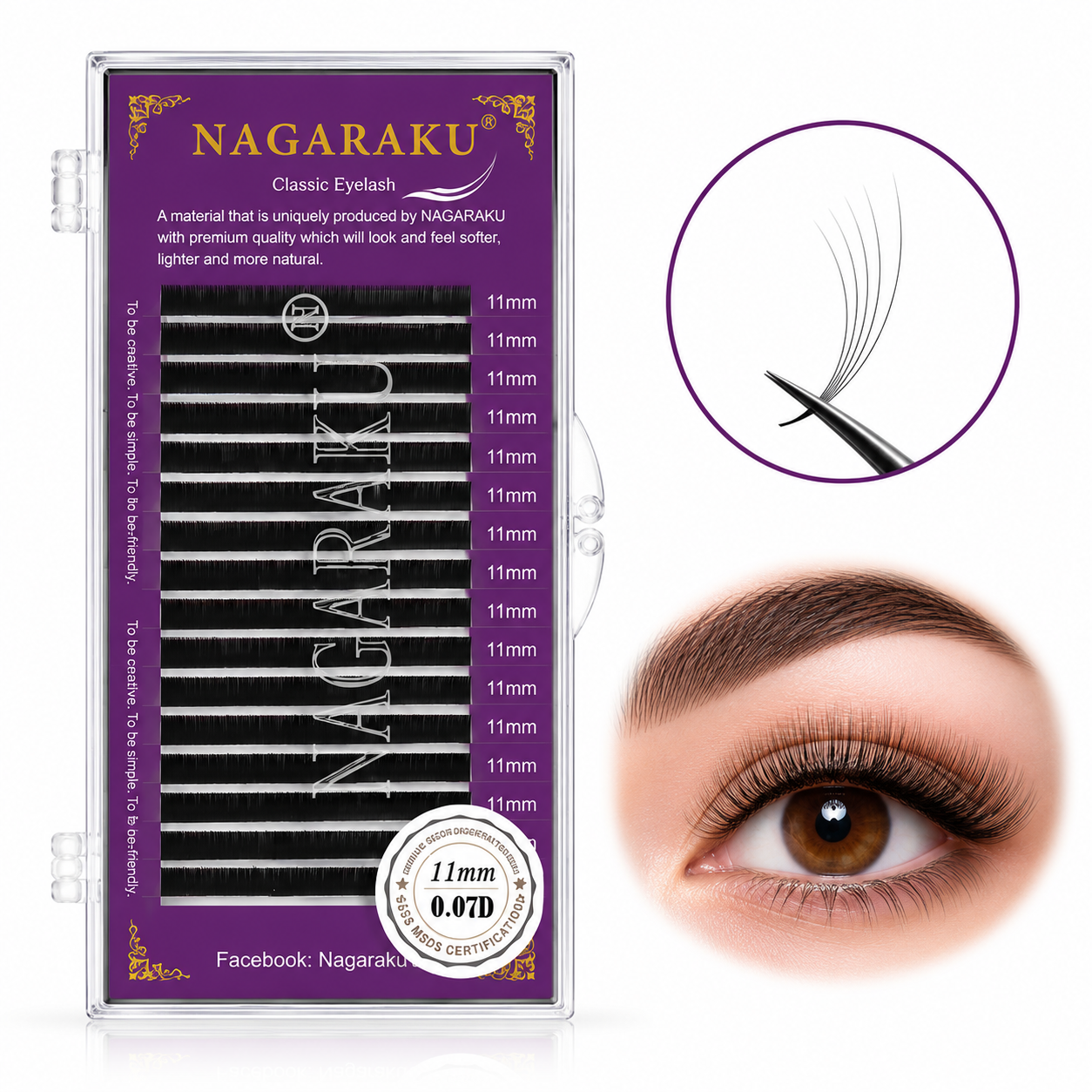 Extensión Pestañas Nagaraku 0.07D 11mm