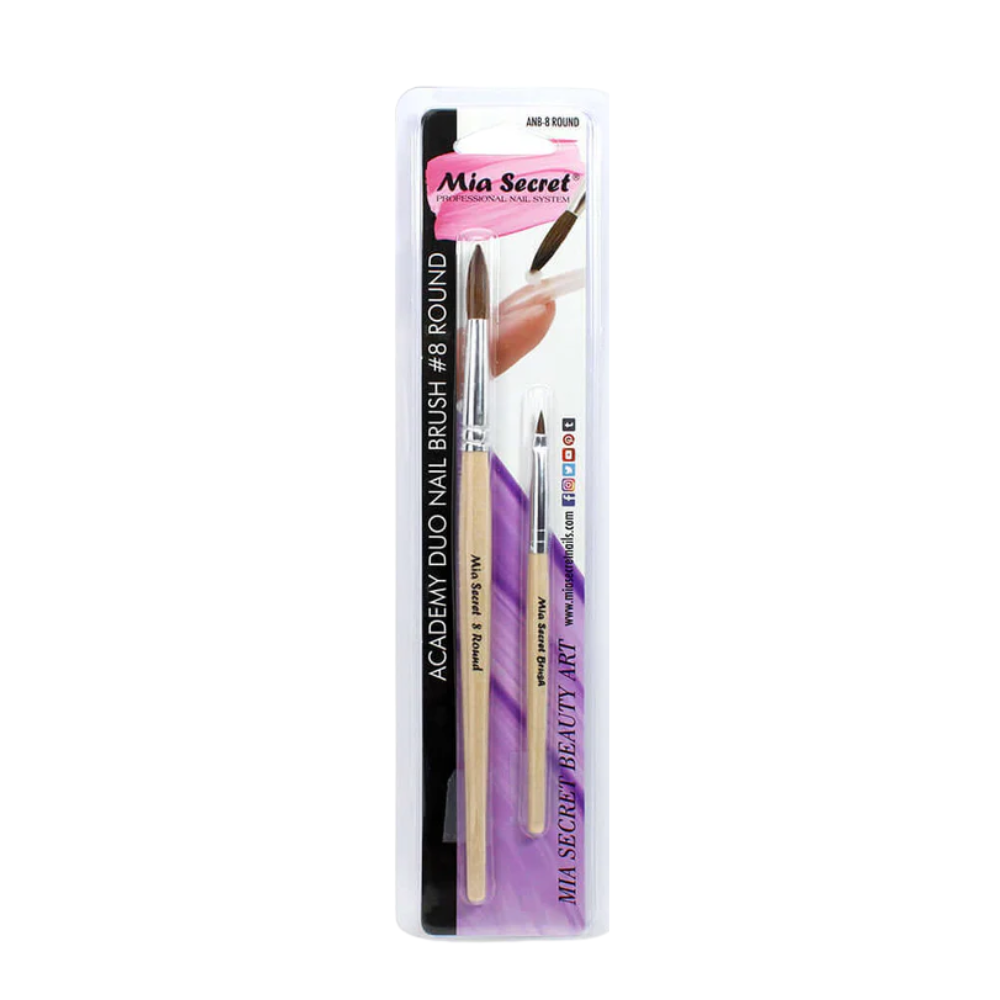 Pincel Acrilico Mia Secret Academy Duo Brush N7 Or