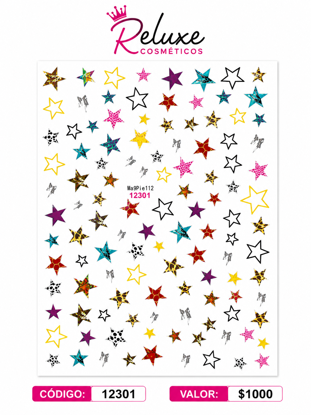 Sticker Estrellas Animal Print