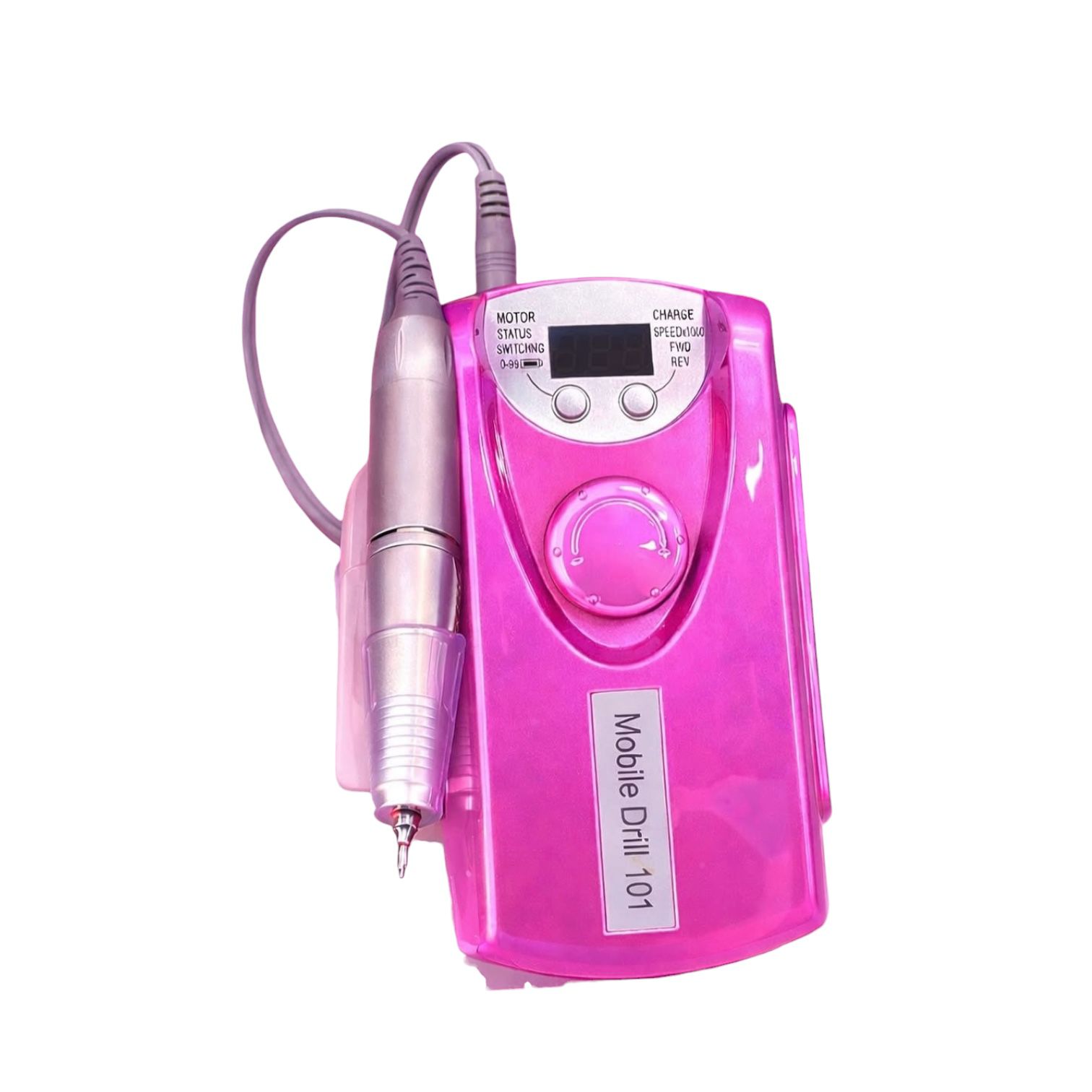 Torno Inalámbrico Nail Drill N°101  35mil RPM Fucsia