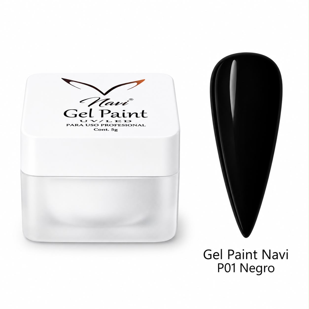 Gel Paint Navi P01 5GR Negro