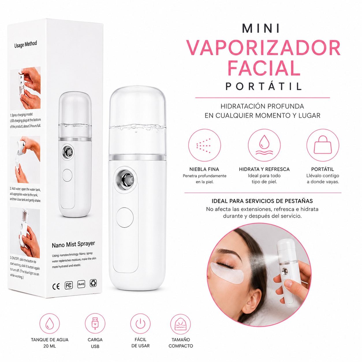 Mini Vaporizador Portátil