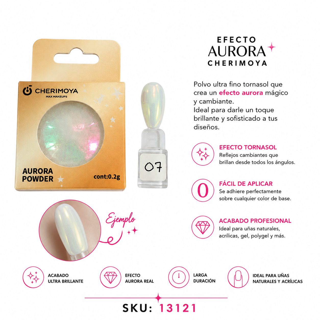 Efecto Aurora Blanco Tornasol Cherimoya 007