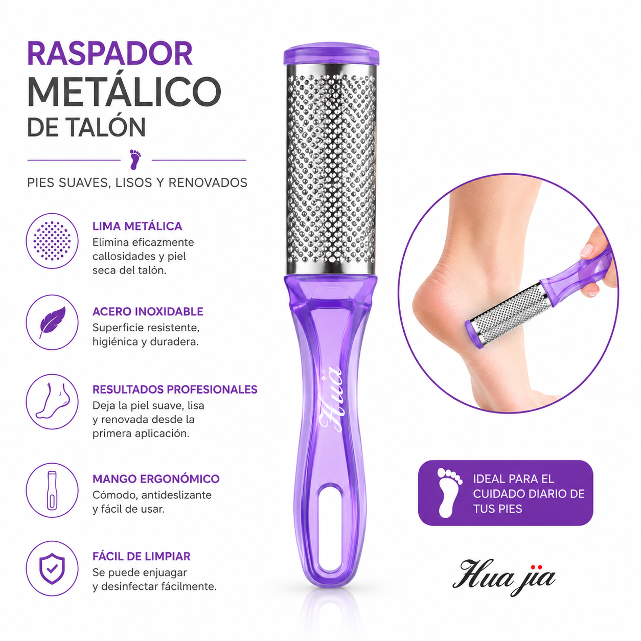 Raspador Metálico Para Talón