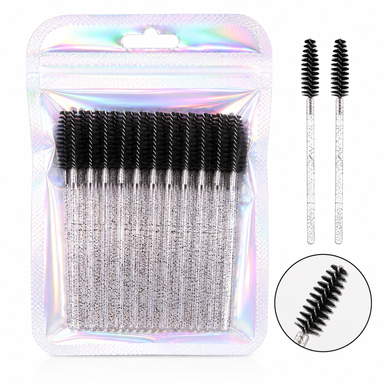 Cepillo Pestañas Negro x50PCS
