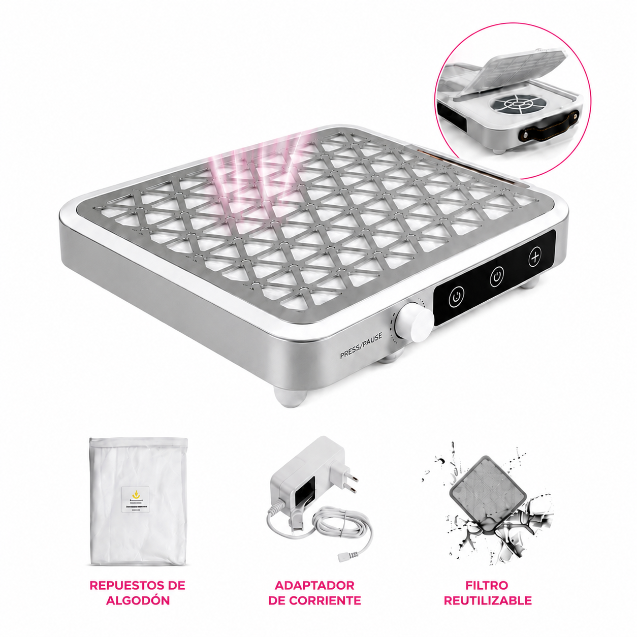 Extractor De Polvo Cherimoya Vacuum Doble Turbina