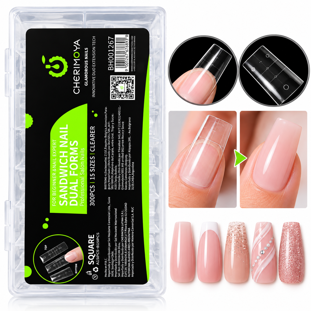 Molde Dual Sandwich Cherimoya Scuare 300pcs