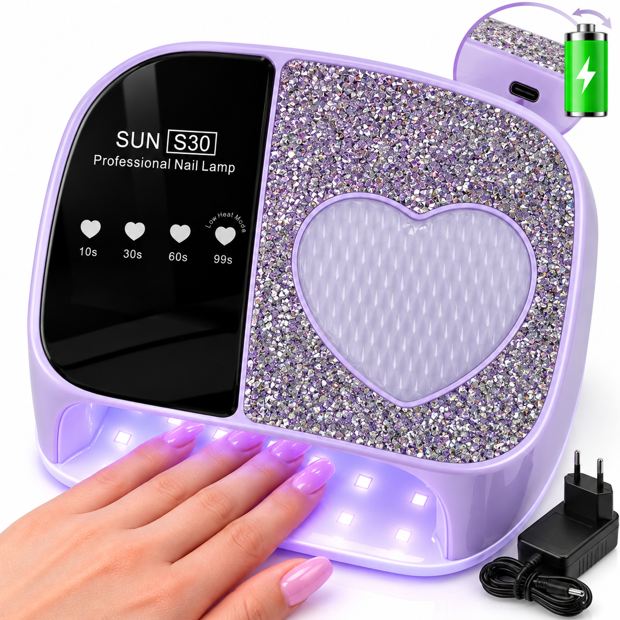 Lámpara Inalámbrica Sun S30 108w 36 Leds Lila